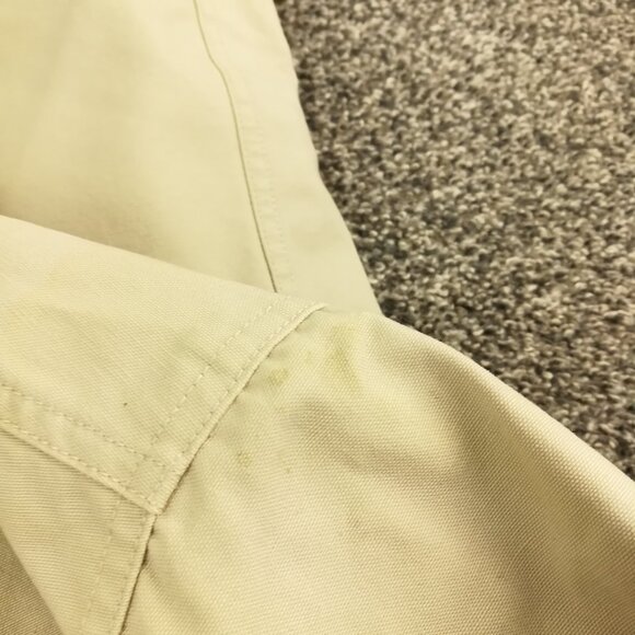 VTG LL Bean Jacket Canvas Chore Barn Corduroy Collar Flannel Lined Mens Large - Picture 9 of 13